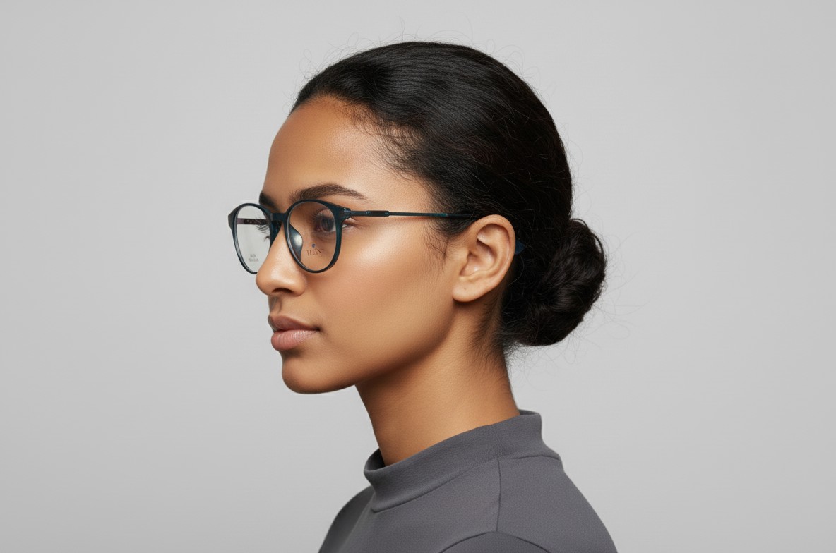 Titex round shape Premium Frame with Blue ray Block Lens - Image 3